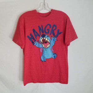 NEW Disney Lilo & Stitch HANGRY Red T Shirt Size Medium NWOT